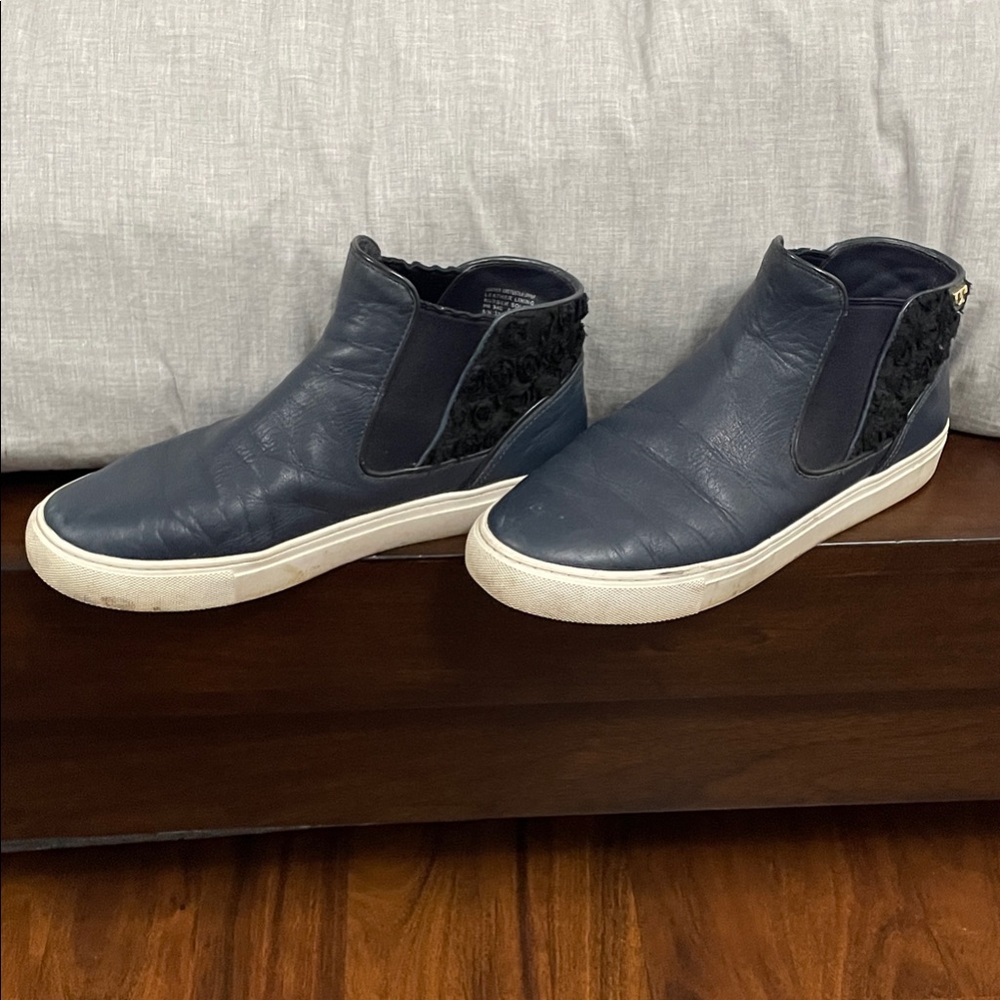 Tory Burch Navy Blue Sneakers